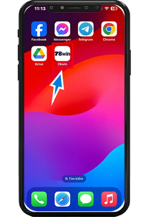 Bước 8 : APP đã được tải về